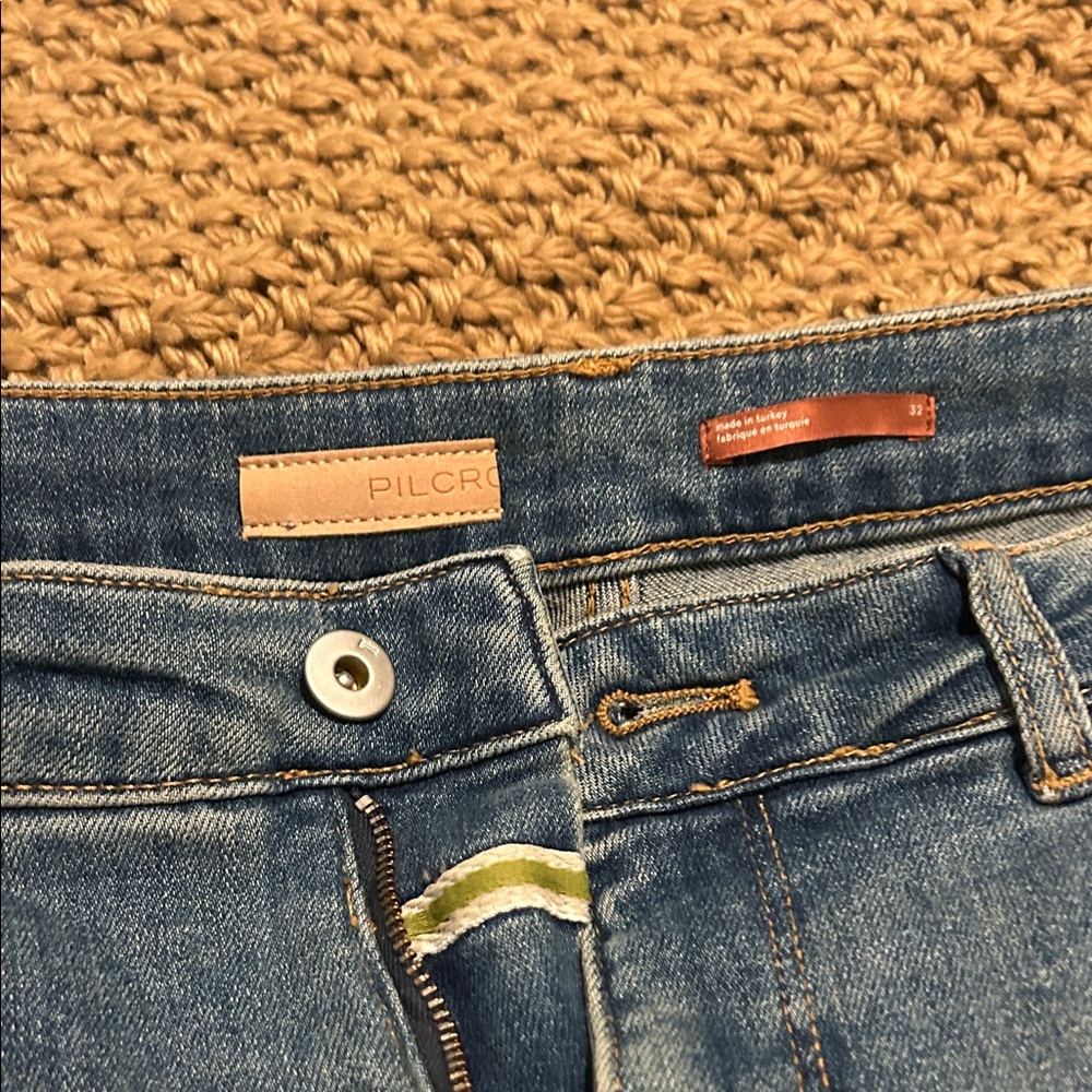 Pilcro Classic Denim Straight Leg Jeans
